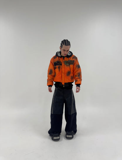 "CROCODILE" LEATHER PANTS