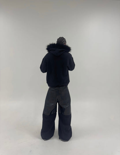 "FUR DENIM" HOODIE
