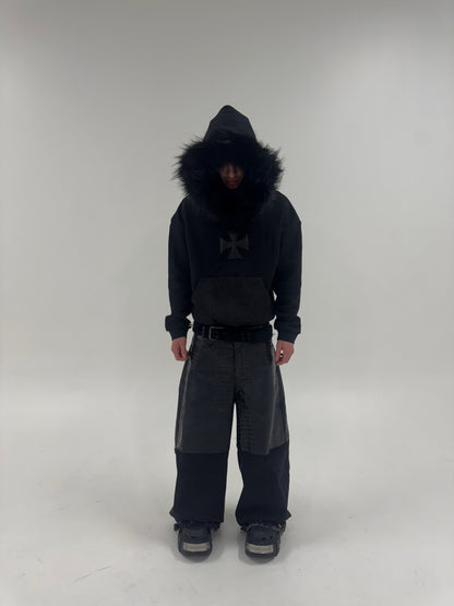 "FUR DENIM" HOODIE