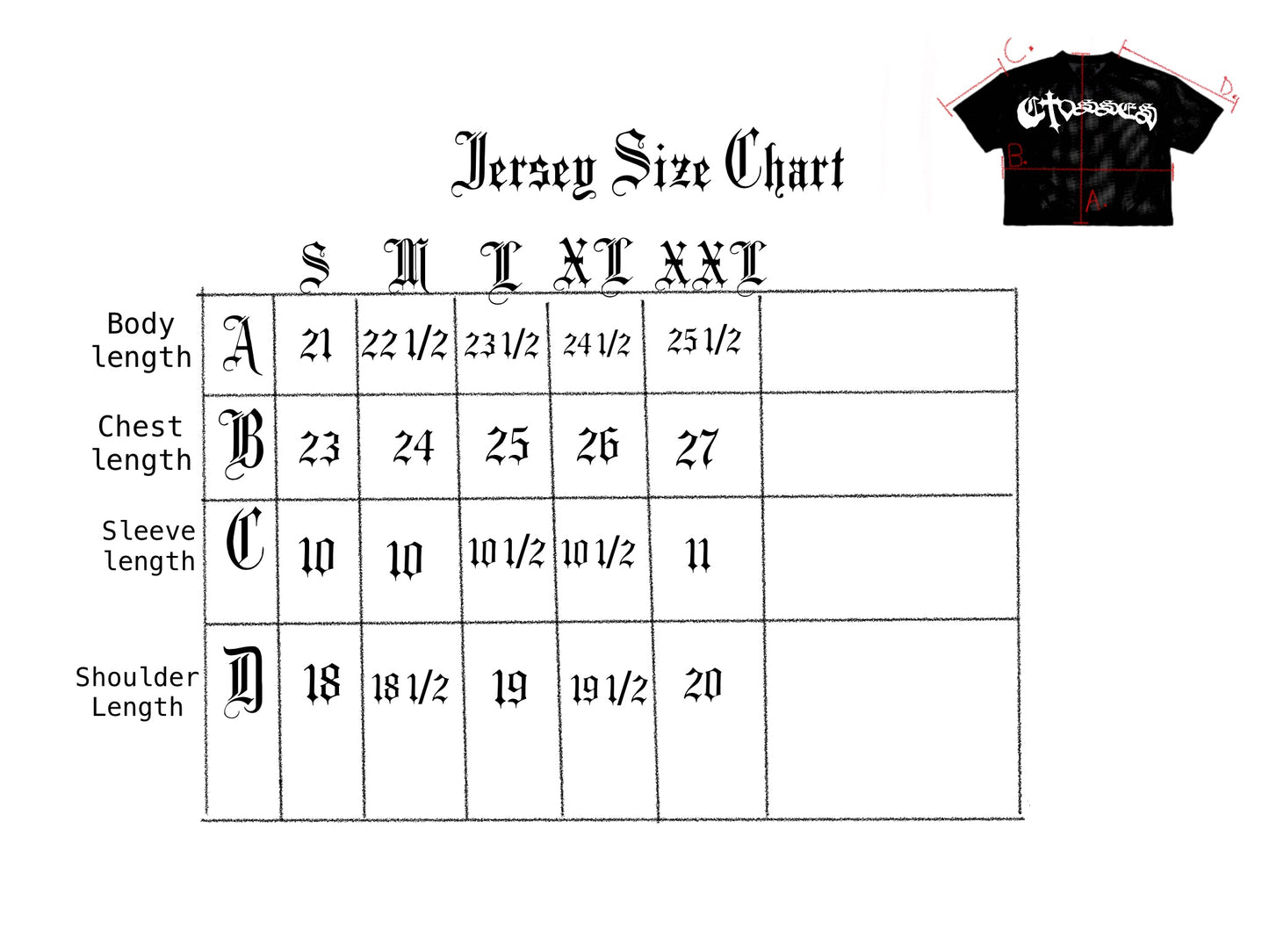 CROSSES CROPPED JERSEY