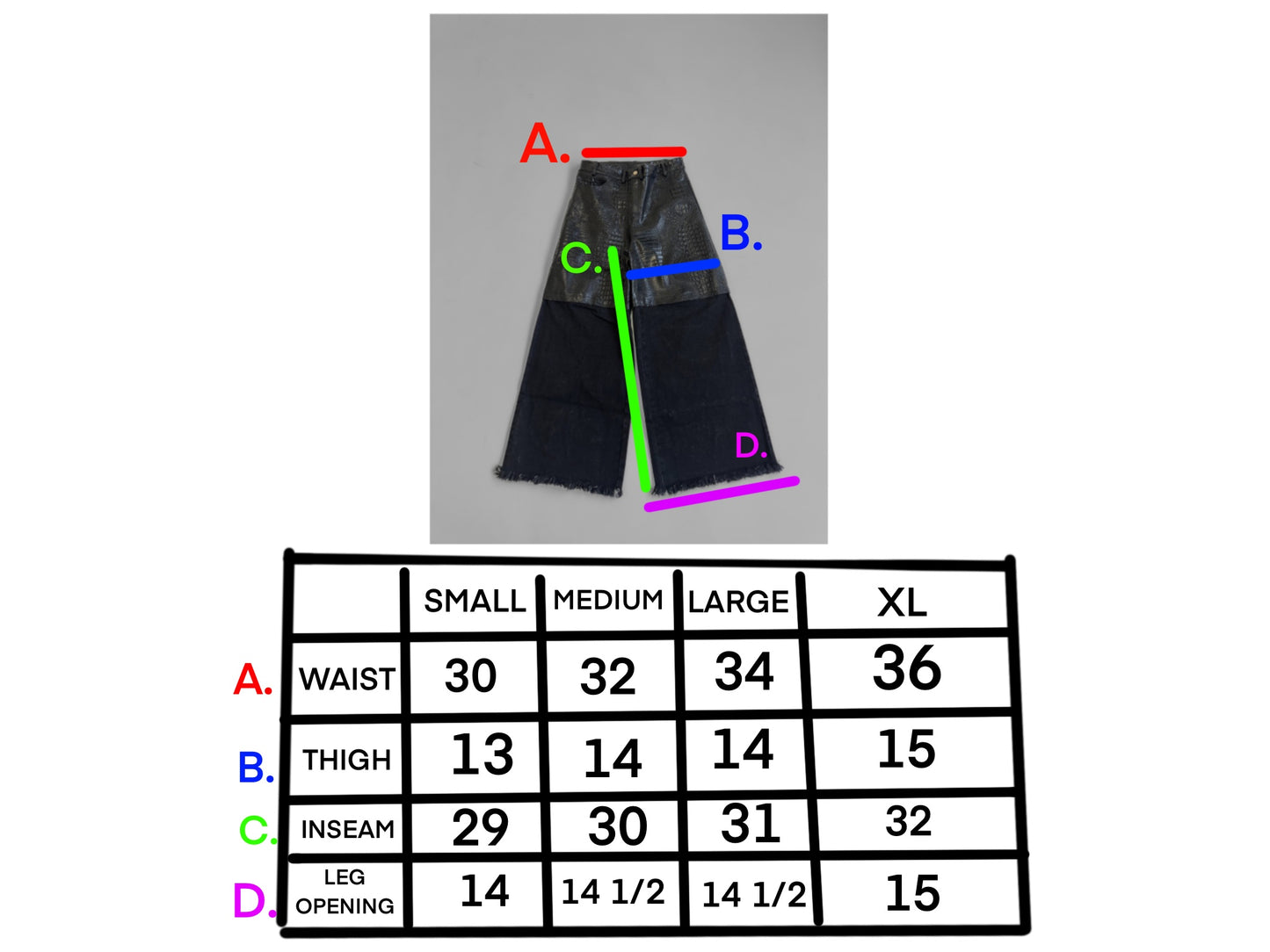 "CROCODILE" LEATHER PANTS